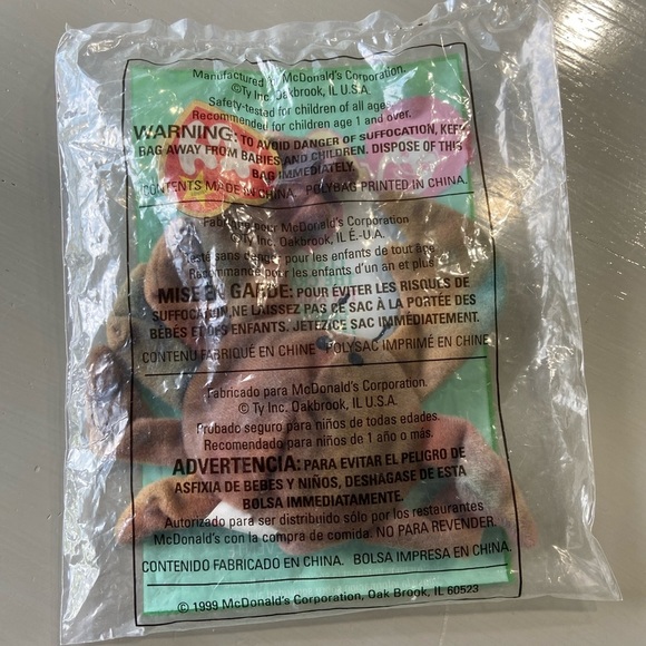 1999 McDonald's TY ~ Claude The Crab #9~ Teenie Beanie Babies - Picture 1 of 5